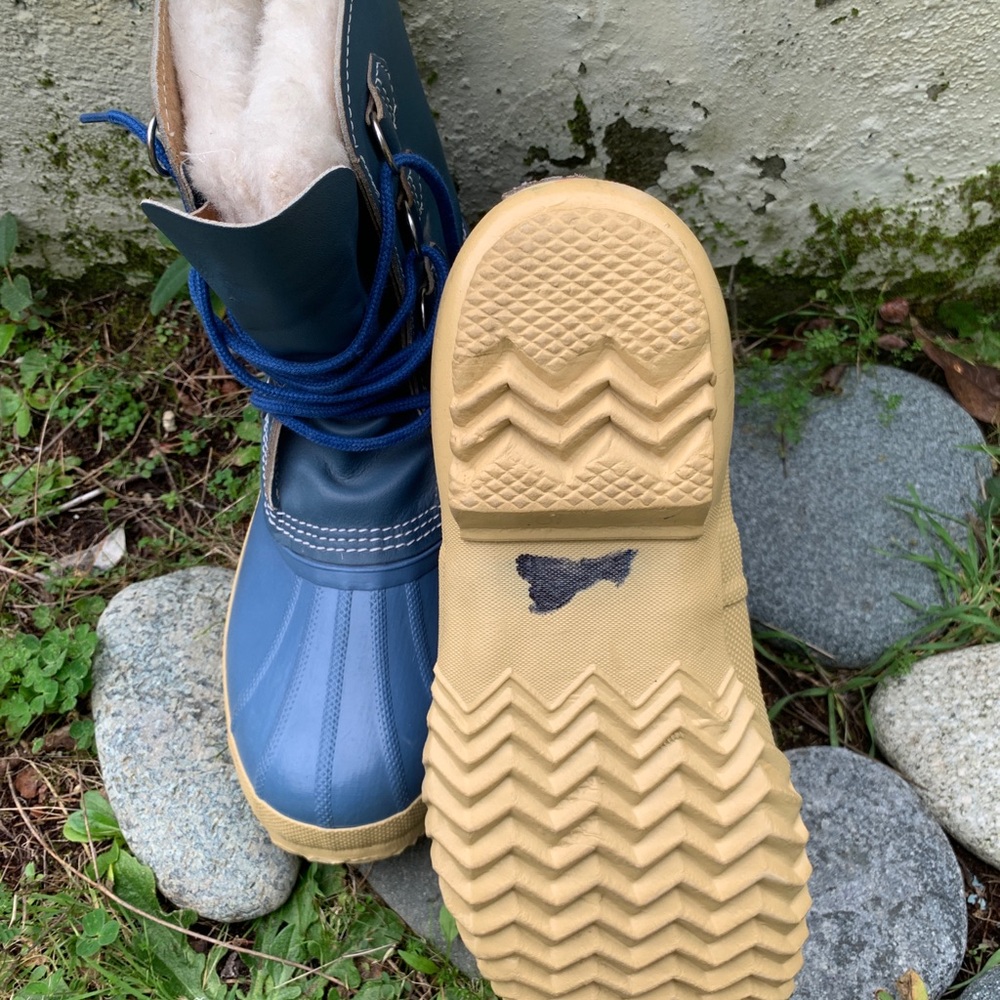 Blue Sorel Manitou insulated snow boots - Picture 6 of 12